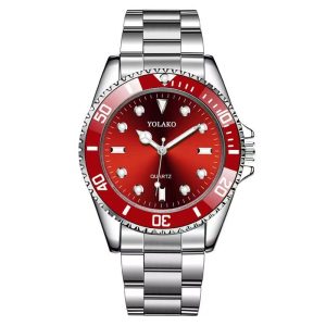 Choose the style that elevates your wrist charm! This watch features a striking color palette.