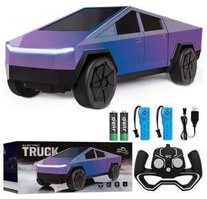 With a full sense of cool, this electric remote-controlled car is designed to replicate the futuristic look of a high-tech vehicle.