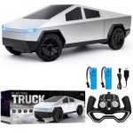 With a full sense of cool, this electric remote-controlled car is designed to replicate the futuristic look of a high-tech vehicle.