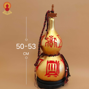 Natural gourd pendant gold gourd decoration extra-large open gourd pure hand-carved living room porch handicrafts