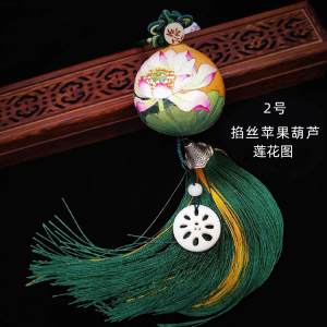 Guo's handicraft workshop pinched silk inlaid gourd gourd small pendant decoration Nafuwen play home living room bedroom door